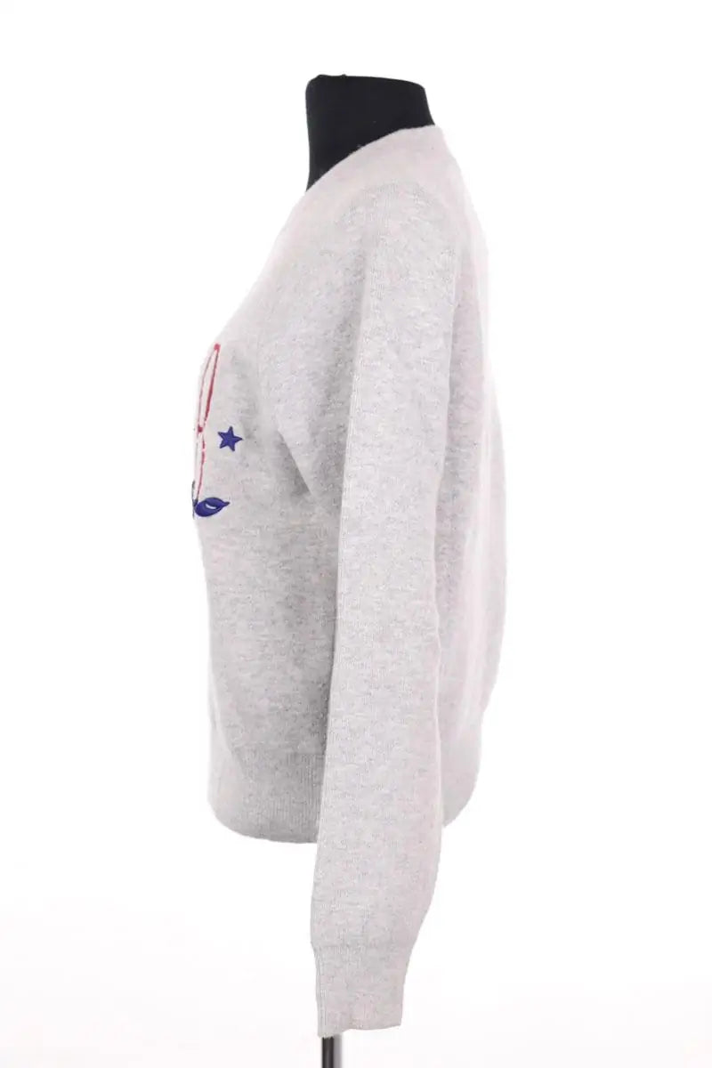 Pull Sandro Gris en Laine