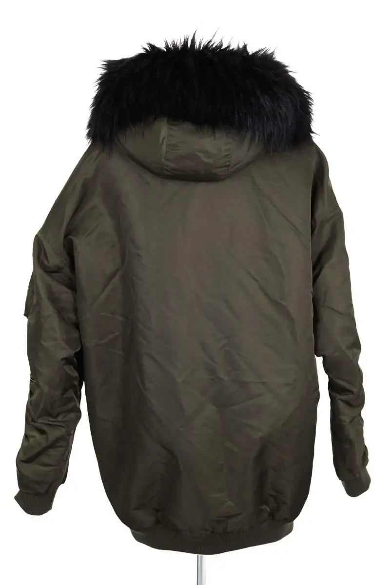 Parka Maje Kaki en Synthétique
