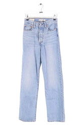 Jean droit Levi's Bleu en Coton, taille XS - Seconde Main