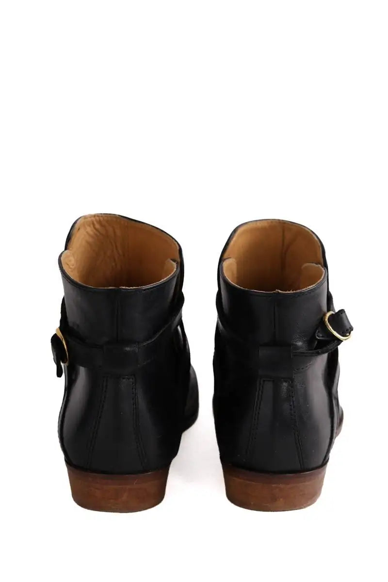 Boots Sézane Noir en Cuir