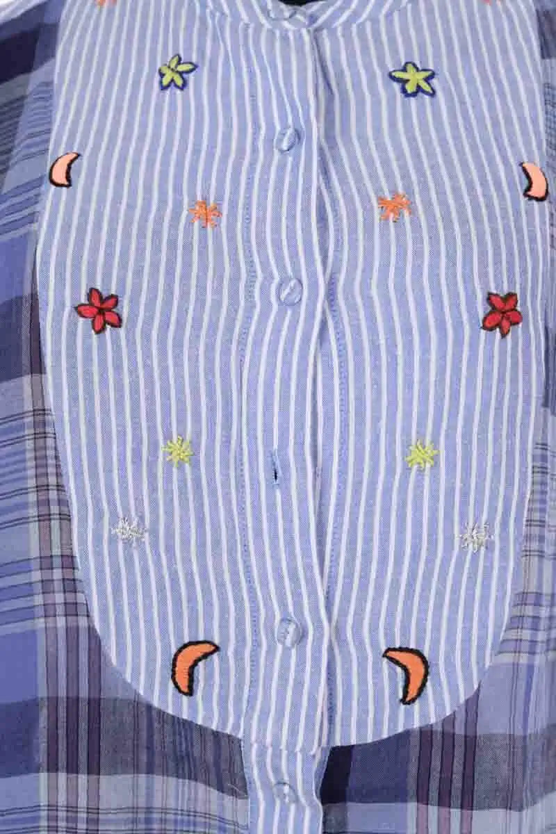 Tunique Monoki Bleu en Coton