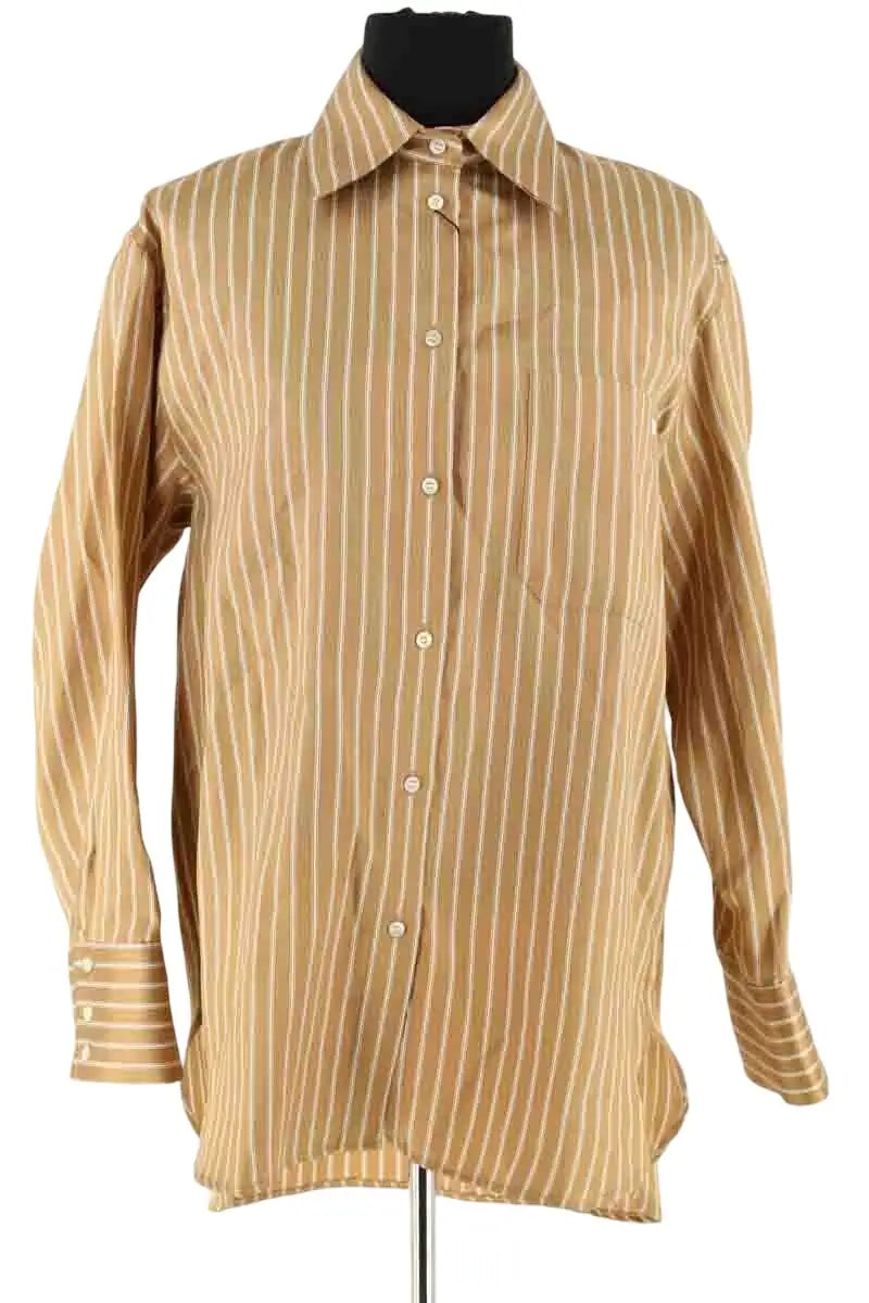 Chemise Sandro Camel en Synthétique, taille XS - Seconde Main