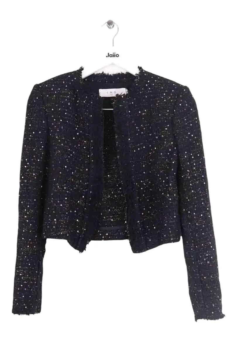 Veste Iro Noir en Coton, taille XS - Seconde Main