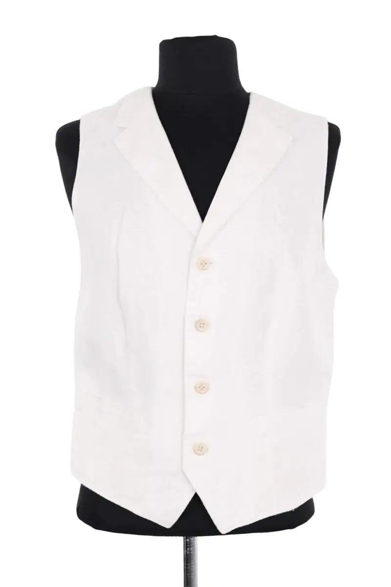 Gilet Ralph Lauren Blanc en Lin, taille M - Seconde Main