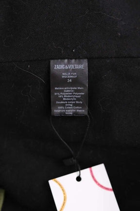 Manteau Zadig & Voltaire Noir en Synthétique