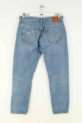 Jean droit Levi's 501 Bleu en Coton
