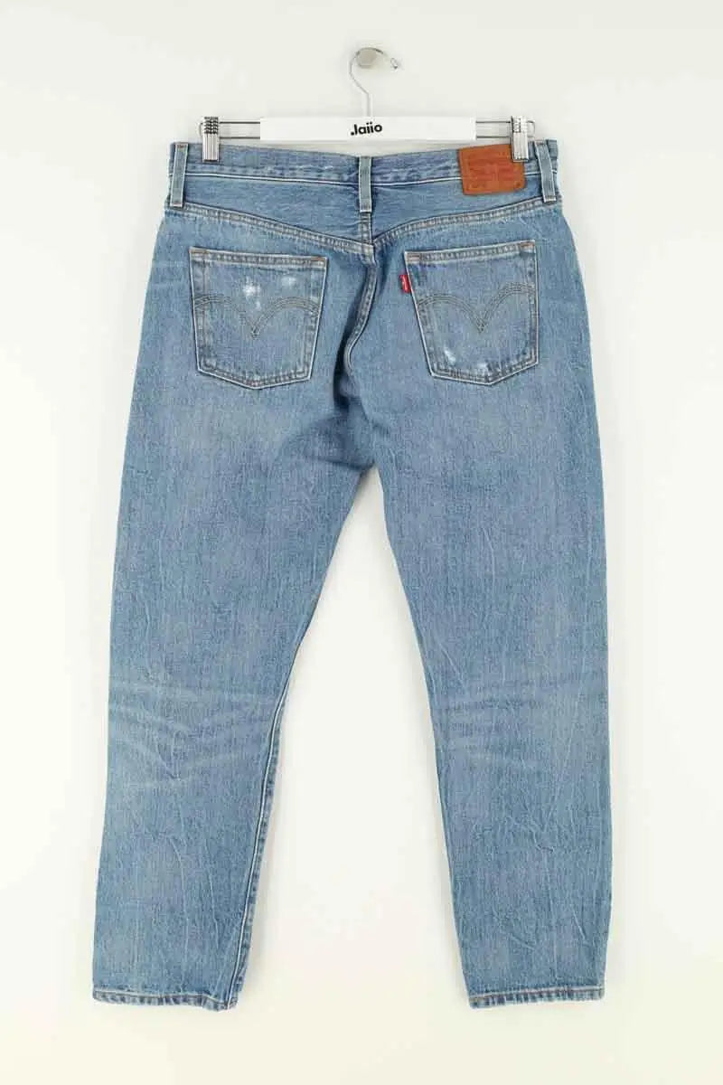 Jean droit Levi's 501 Bleu en Coton