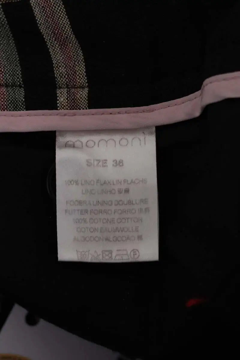 Pantalon Momoni Noir en Lin