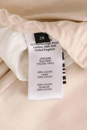 Pantalon Joseph Beige en Viscose