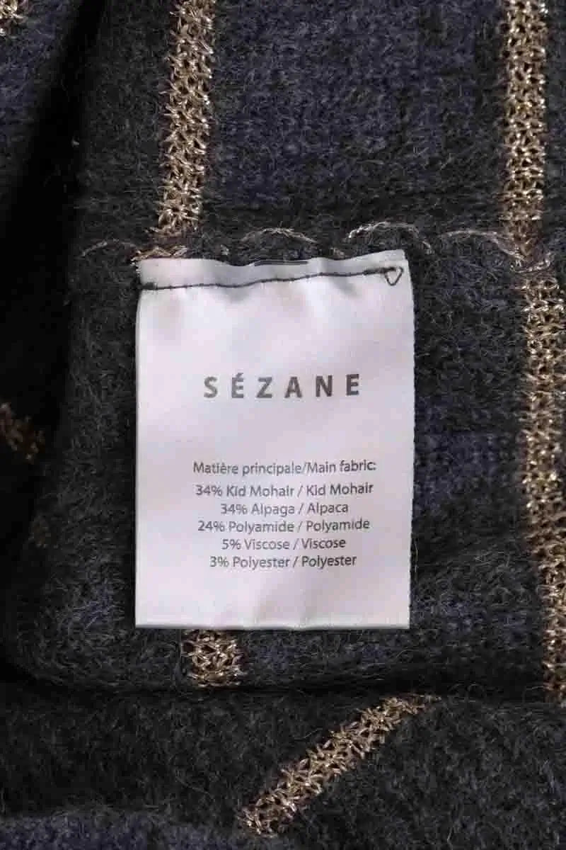 Pull Sézane Gris en Laine