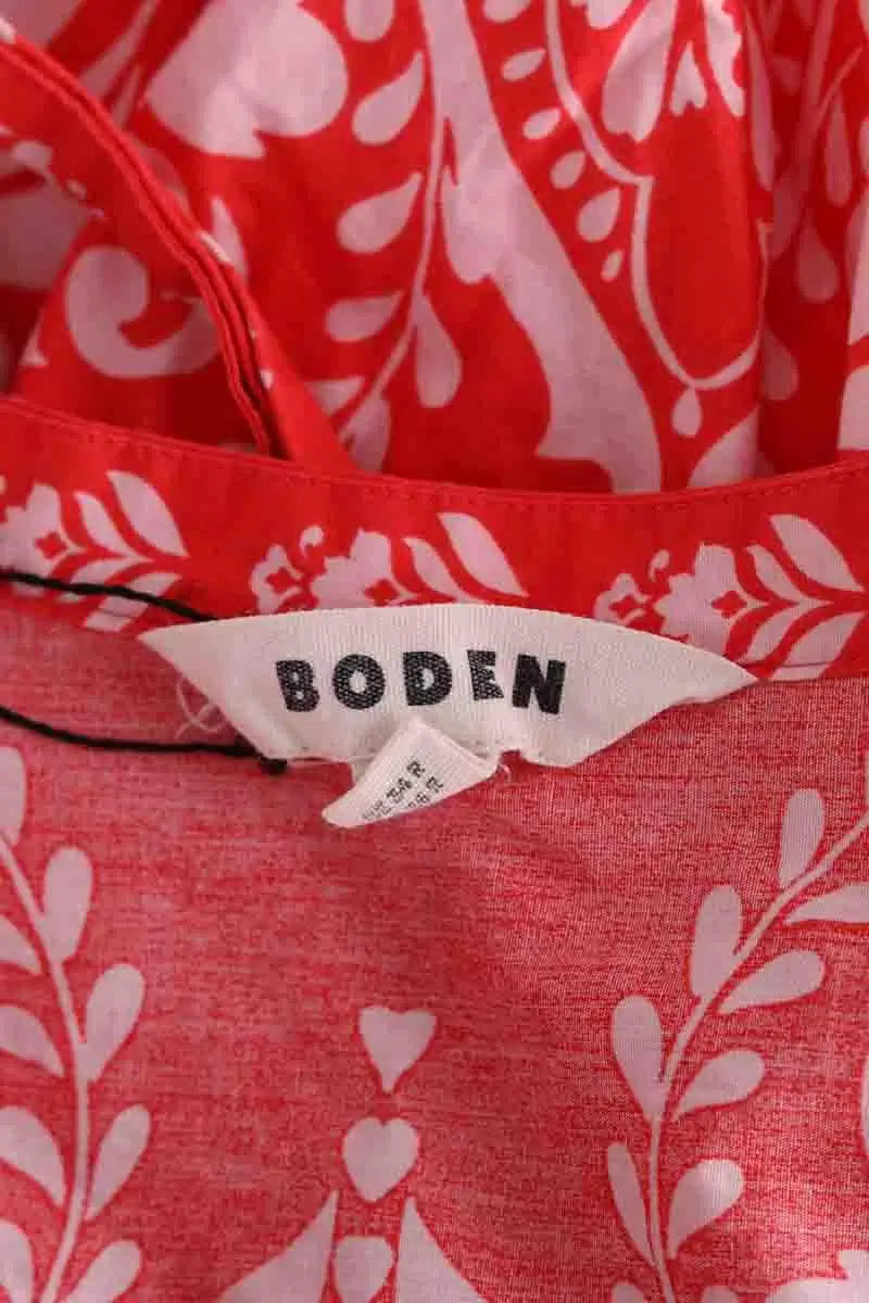 Robe Boden Rouge en Coton