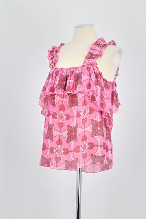 Top sans manche Antik Batik  Rose