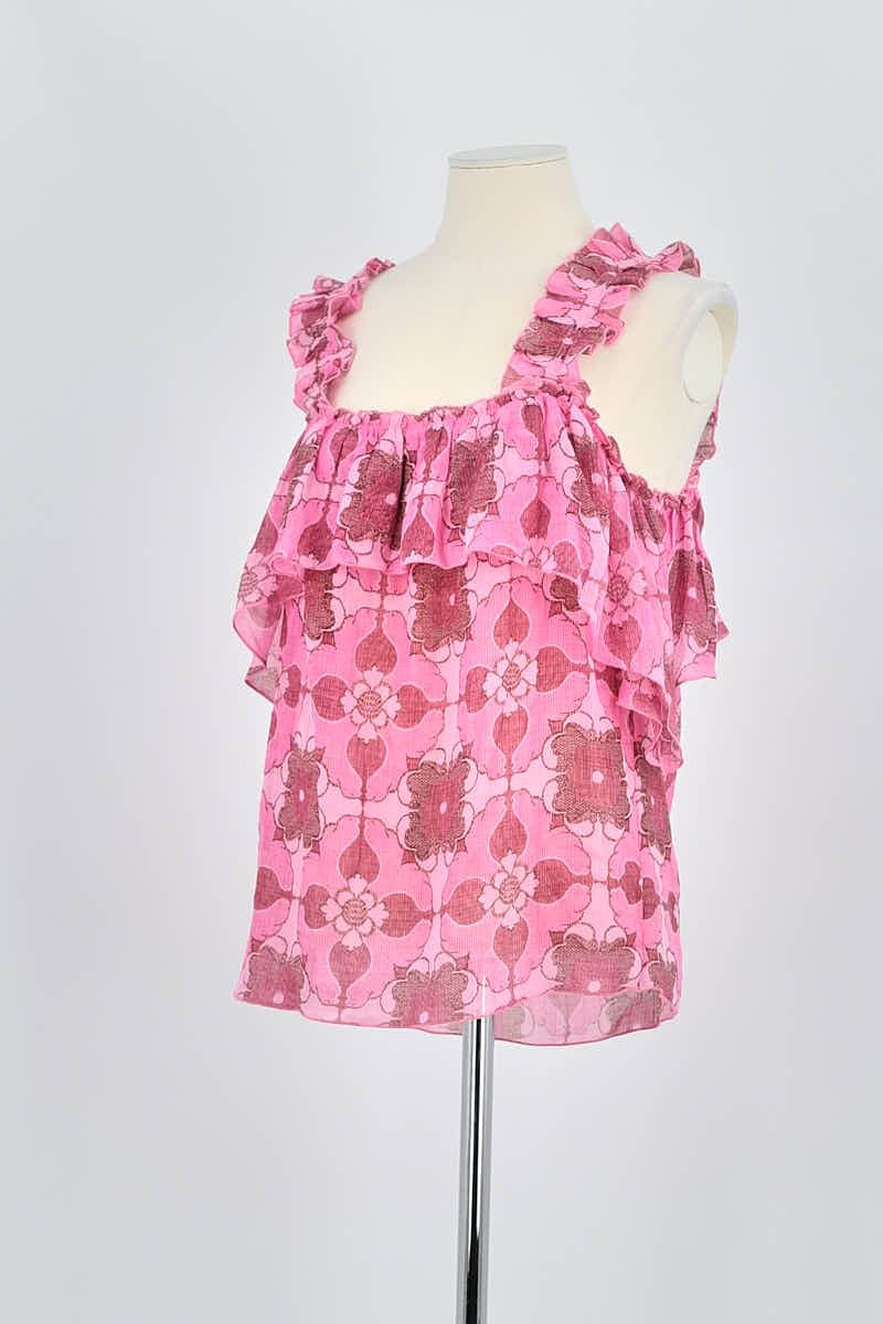 Top sans manche Antik Batik  Rose