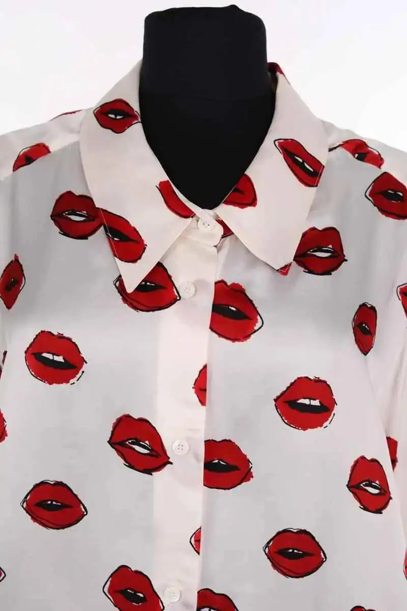 Blouse Khaite Rouge en Soie