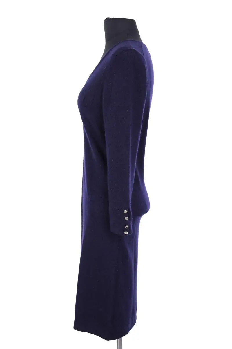 Robe Eric Bompard Marine en Cachemire