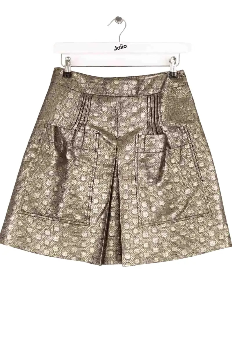 Mini jupe See By Chloé Doré en Synthétique, taille M - Seconde Main