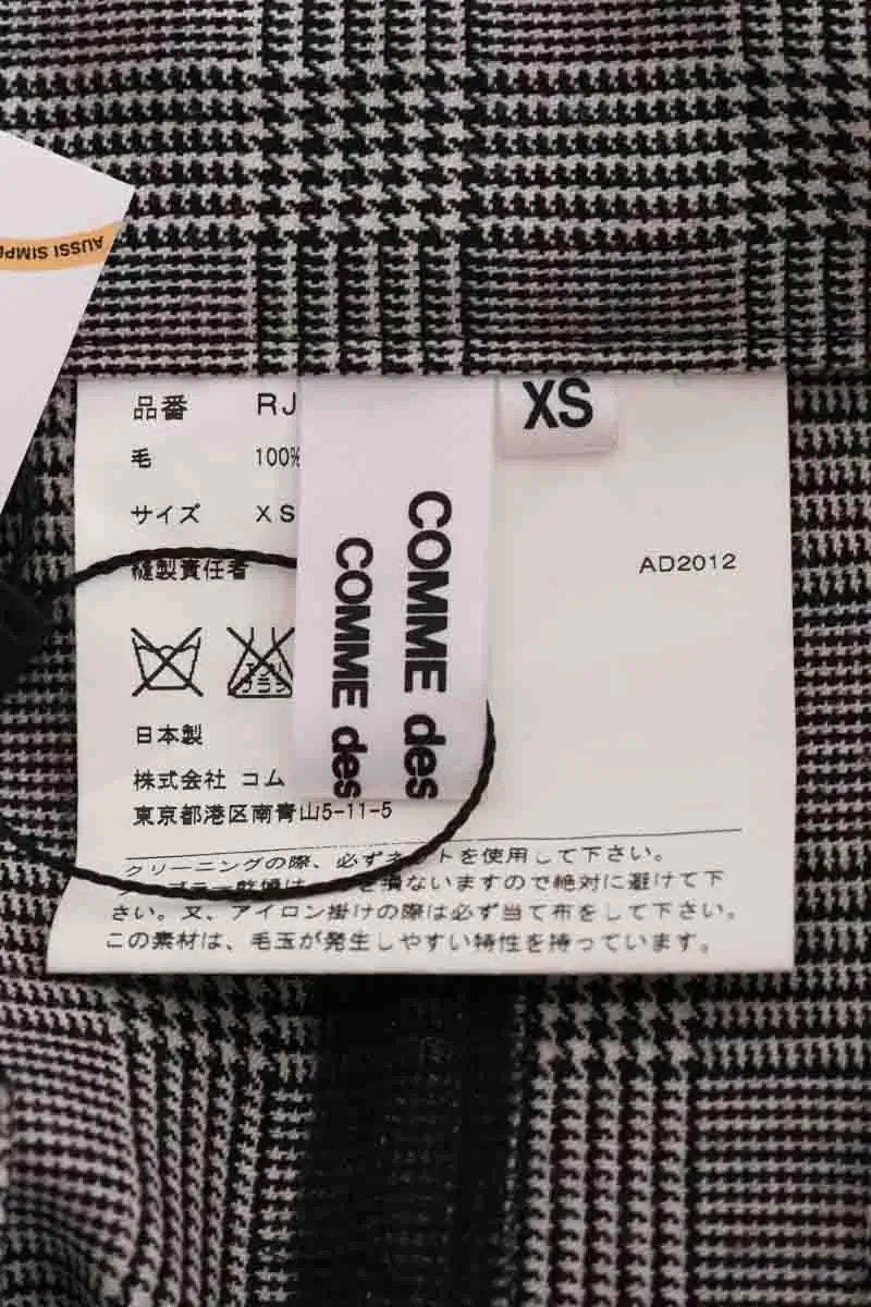 Short Comme Des Garçons Gris en Laine