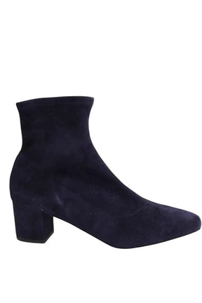 Boots LK Bennett Grove Marine en Daim, taille 35 - Seconde Main