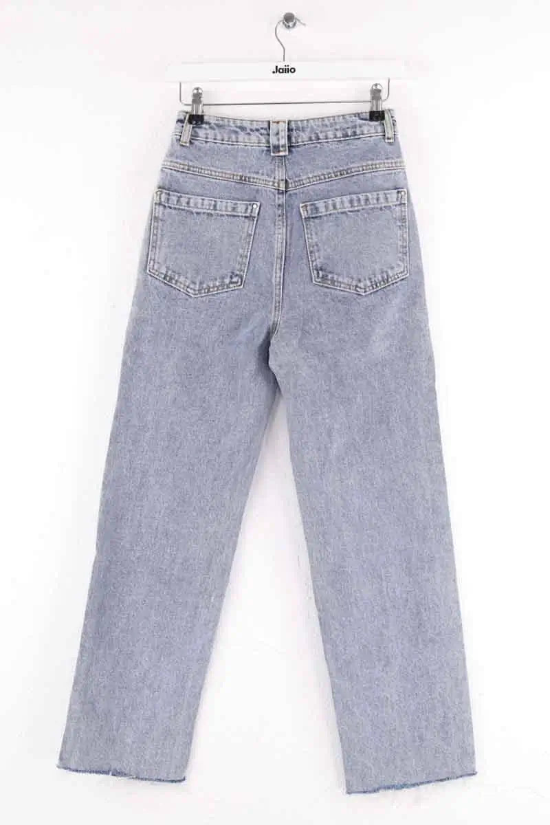 Pantalon droit Ba&Sh Bleu en Coton