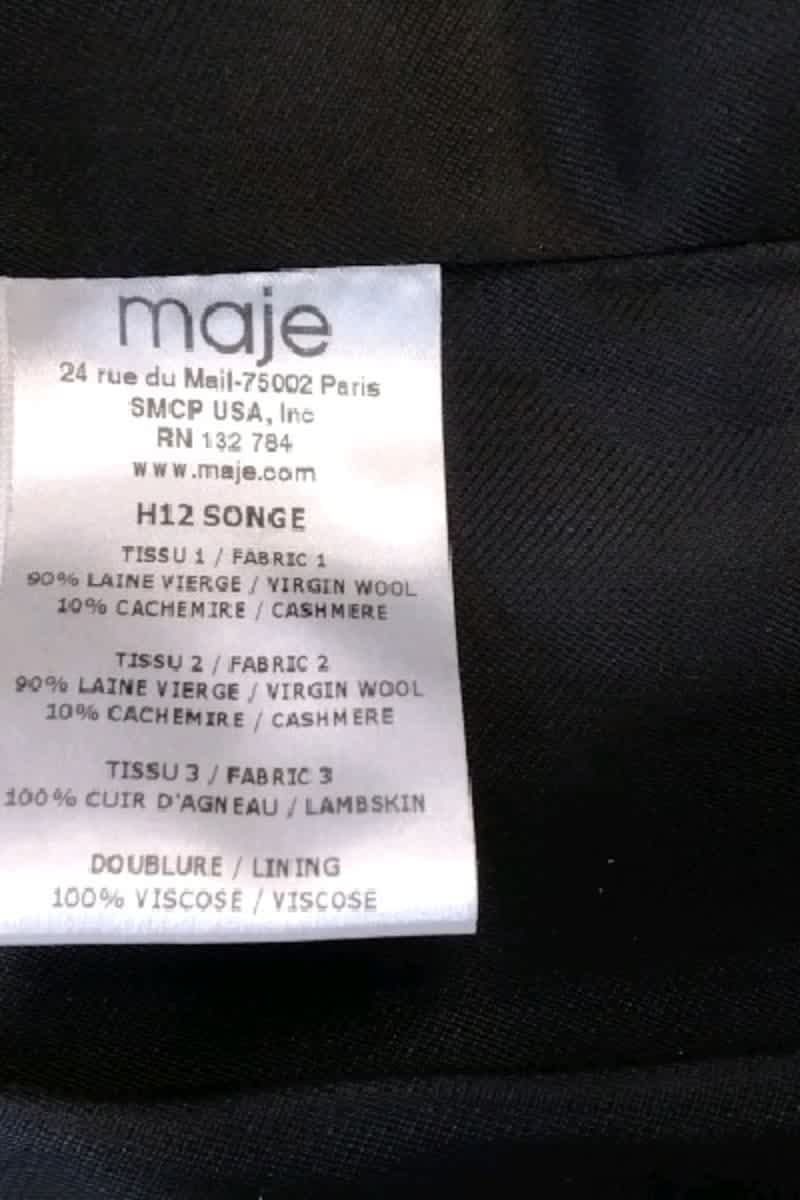 Manteau Maje  Jaune
