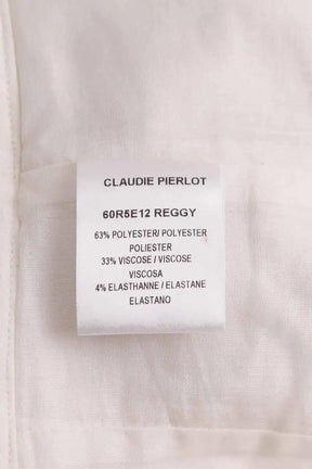 Robe Claudie Pierlot Blanc en Synthétique