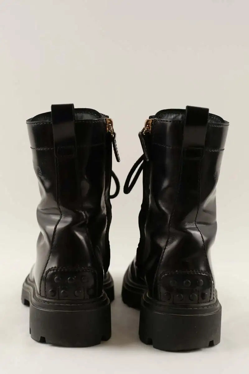 Boots à lacets Tod's Noir en Cuir
