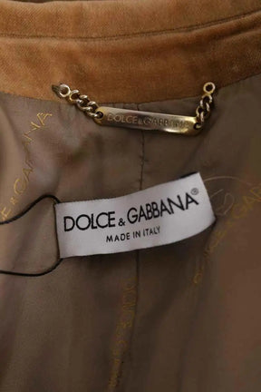 Blazer Dolce & Gabbana Camel en Coton