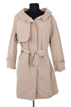 Trench-coat Carven Beige en Synthétique, taille L - Seconde Main