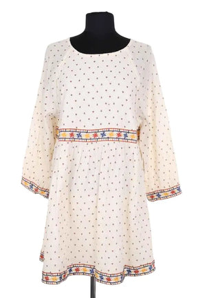 Robe Sézane Beige en Coton, taille M - Seconde Main