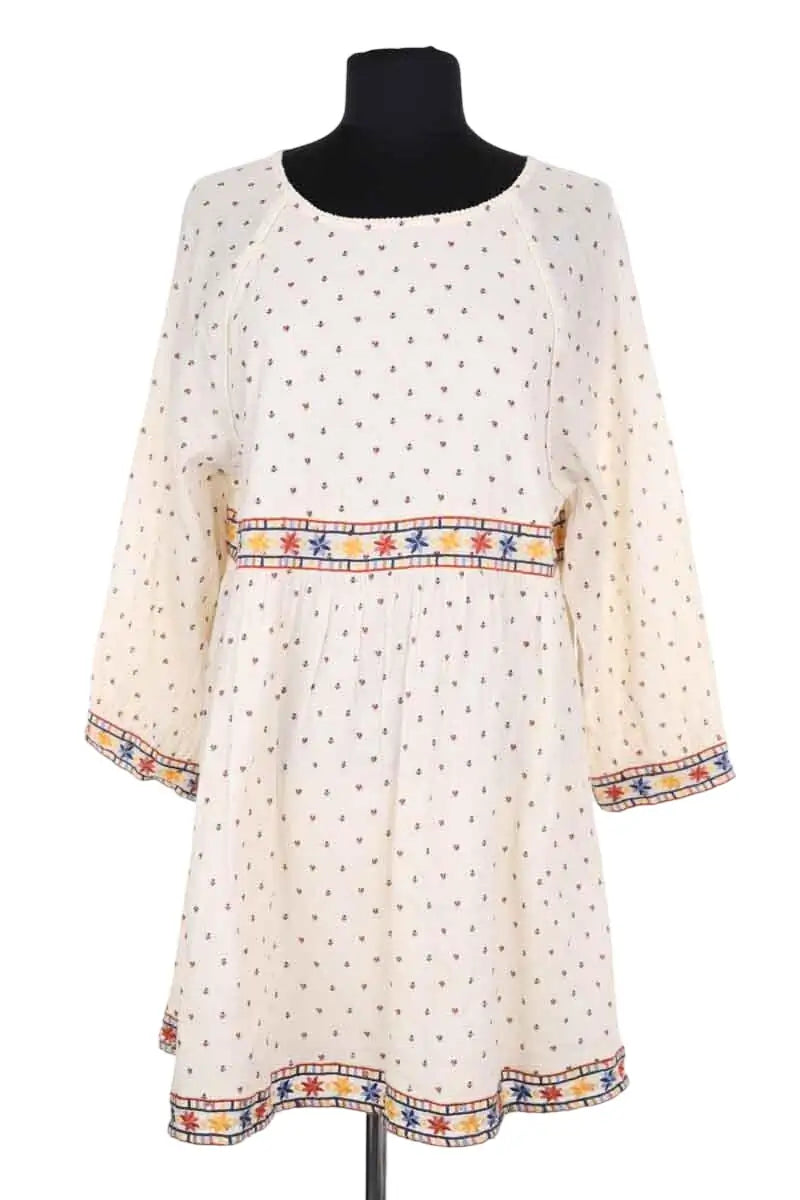 Robe Sézane Beige en Coton, taille M - Seconde Main