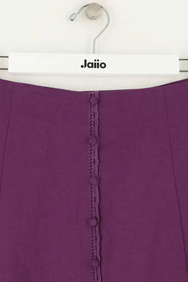 Jupe Sézane Violet en Lin