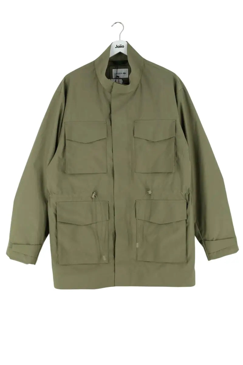 Manteau imperméable Lacoste Kaki en Synthétique, taille XL - Seconde Main