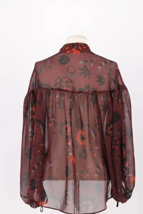 Blouse Sandro Bordeaux en Synthétique