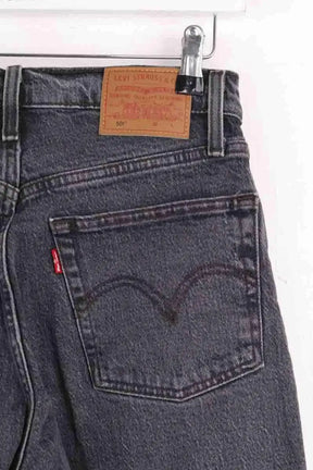 Jean droit Levi's 501 Gris en Coton