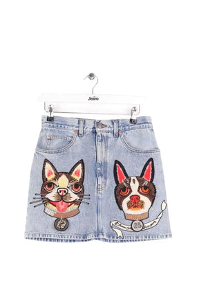 Jupe Gucci Bleu en Coton, taille M - Seconde Main