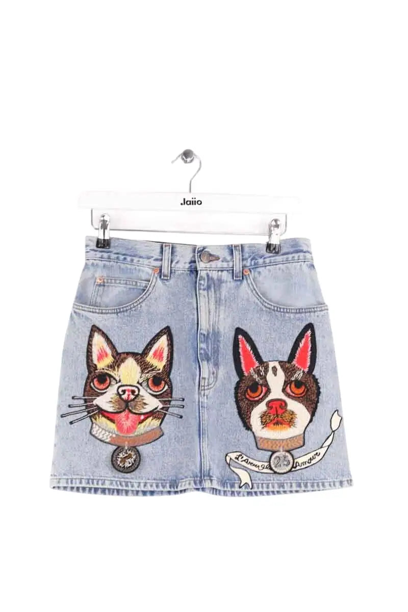 Jupe Gucci Bleu en Coton, taille M - Seconde Main