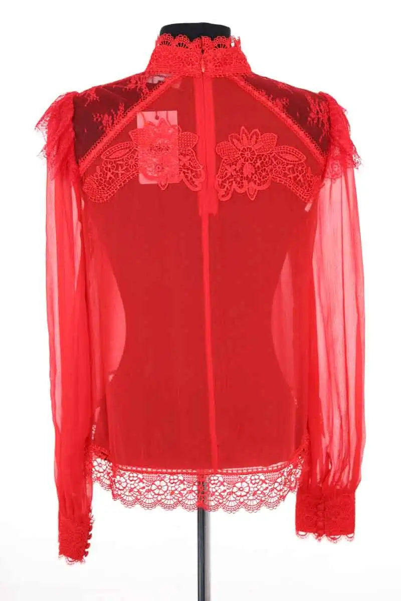 Blouse The Kooples Rouge en Synthétique