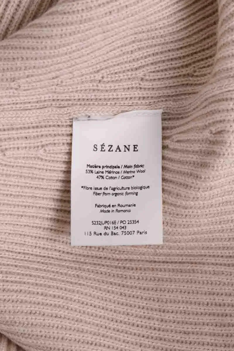 Jupe Sézane Ecru en Laine