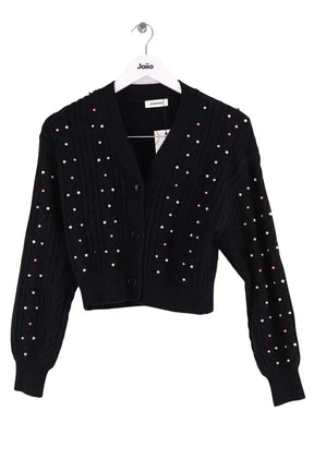 Cardigan Sandro Noir en Synthétique, taille S - Seconde Main
