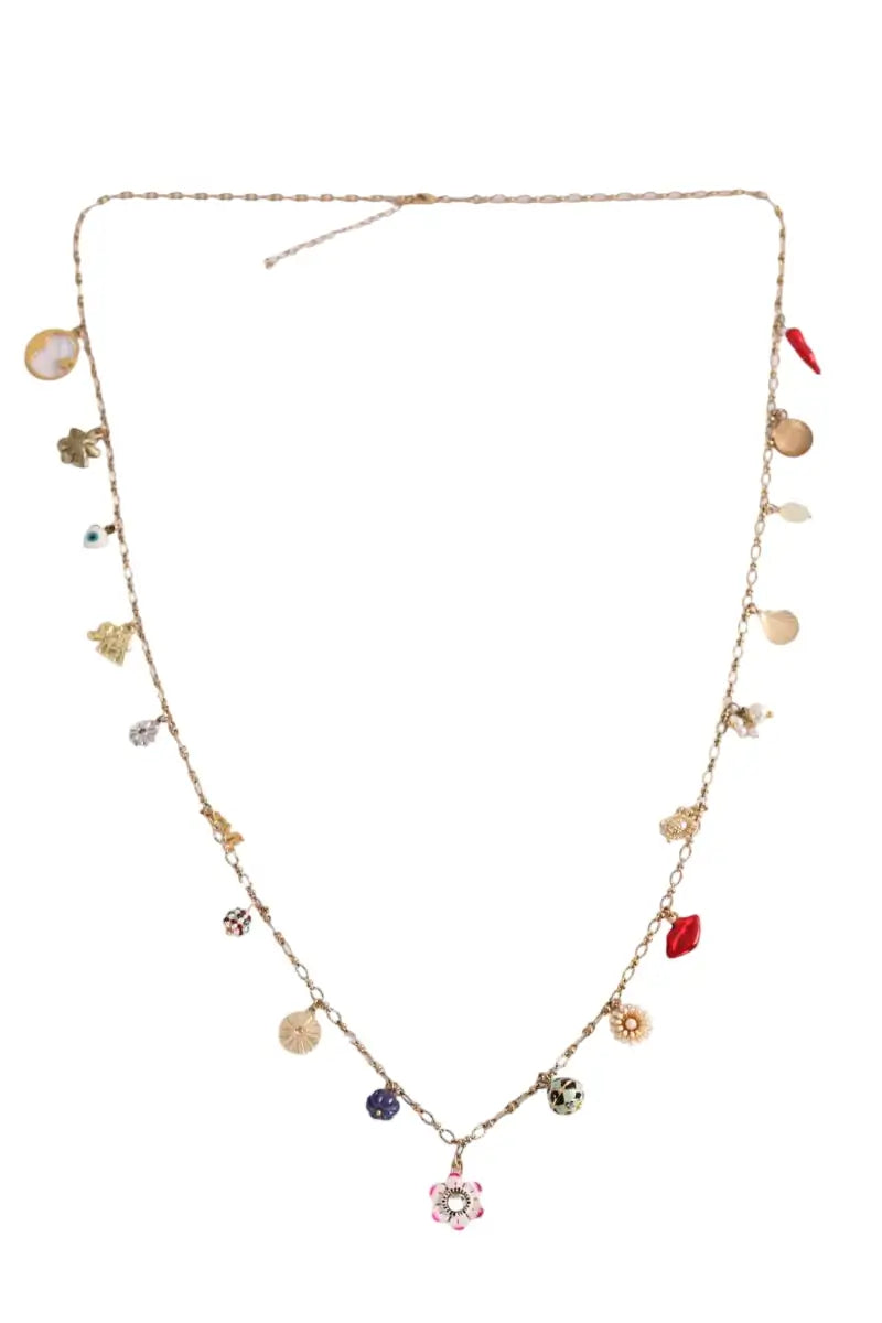 Collier Monoki Grigri soleil Multicolore en Métal - Seconde Main