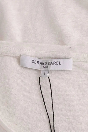 T-shirt Gerard Darel Blanc en Lin