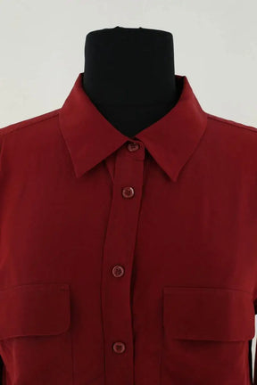 Blouse Equipment Bordeaux en Soie