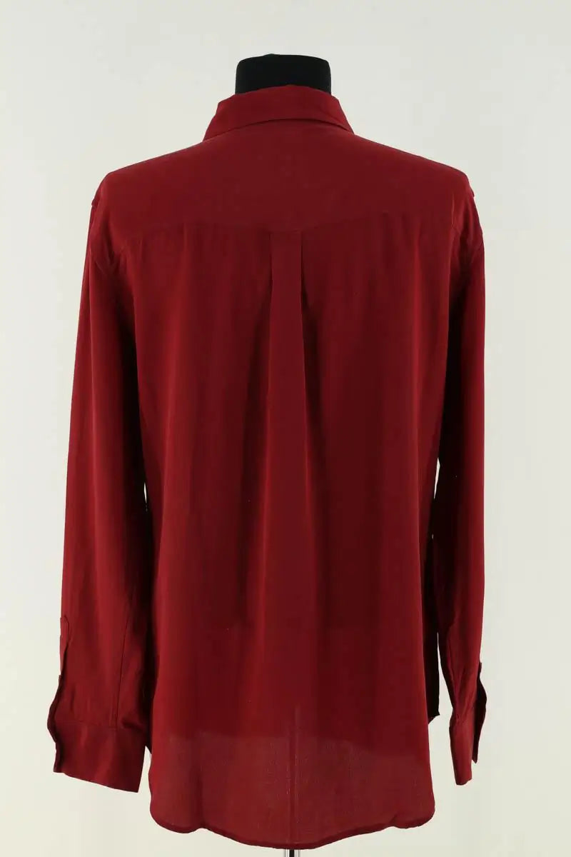 Blouse Equipment Bordeaux en Soie