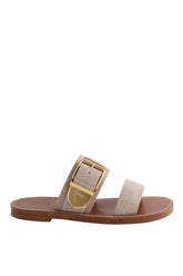 Sandales Chloé Gris en Daim, taille 37 - Seconde Main