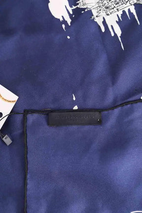 Carré Burberry Bleu en Soie
