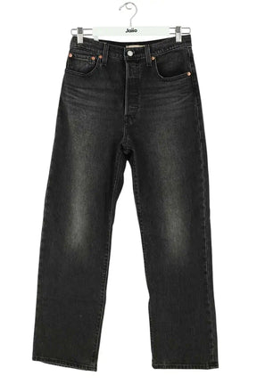 Jean droit Levi's Noir en Coton, taille M - Seconde Main