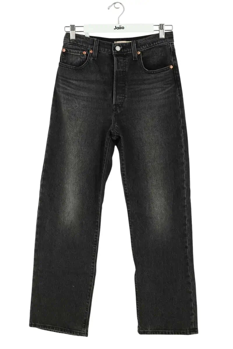 Jean droit Levi's Noir en Coton, taille M - Seconde Main