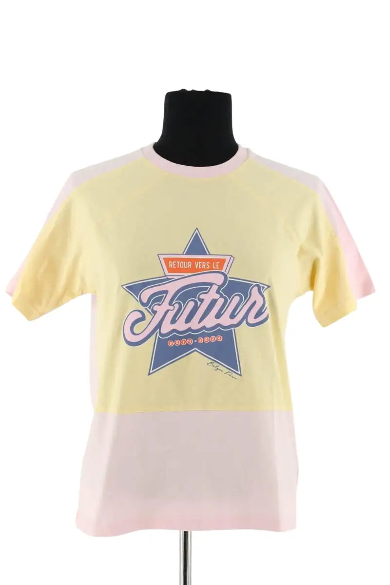 T-shirt Balzac Rose en Coton, taille XS - Seconde Main