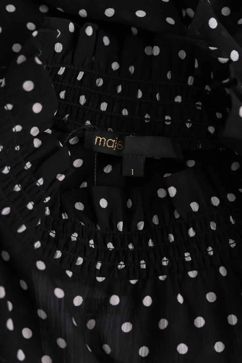 Blouse Maje Noir en Synthétique