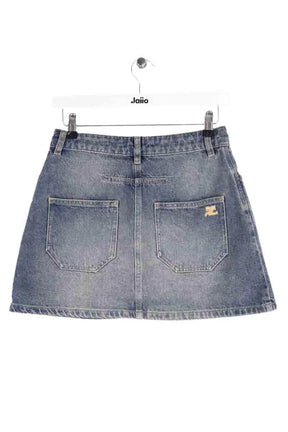 Mini jupe Courrèges Bleu en Coton